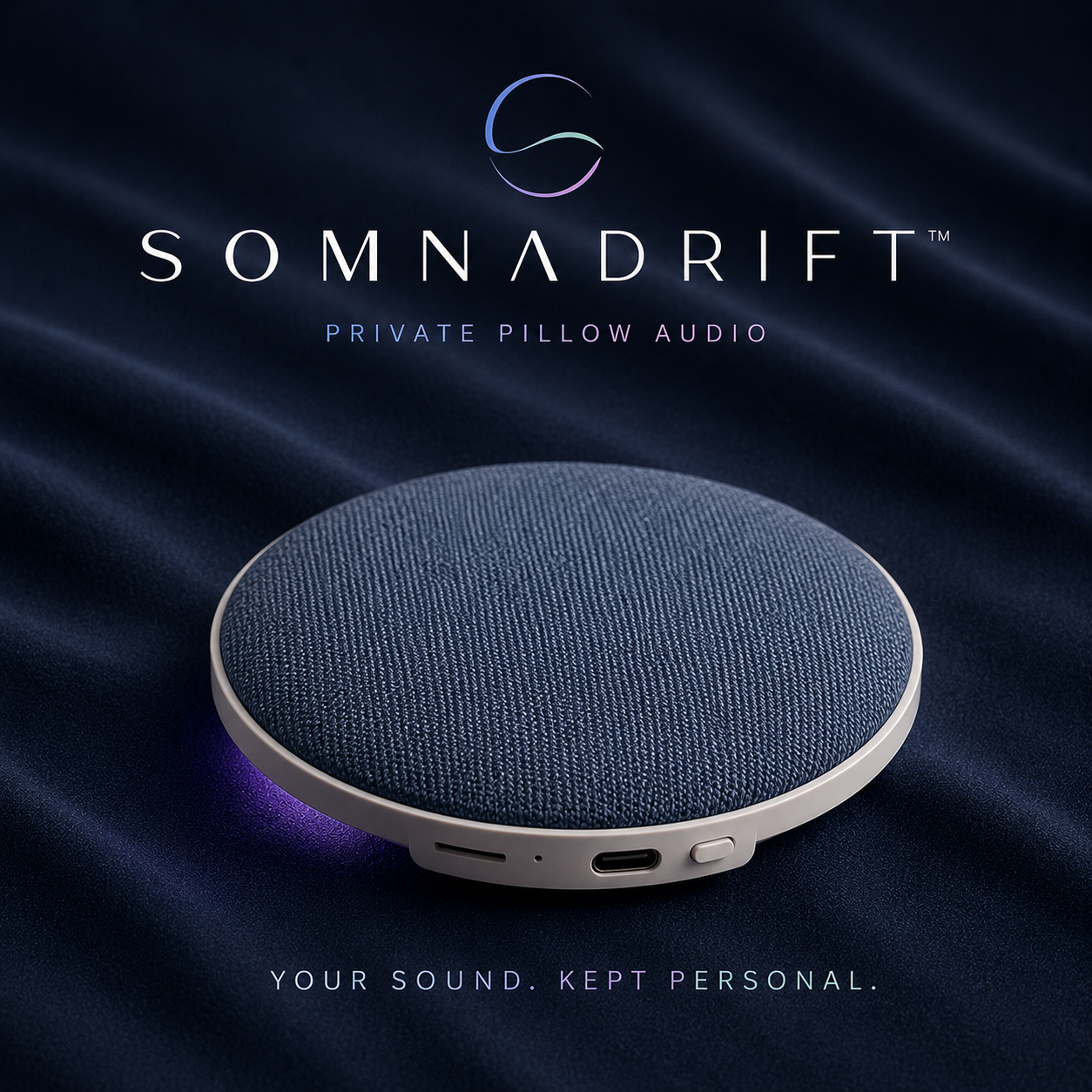 SomnaDrift™ Private Pillow Audio
